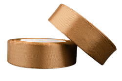 Лента атласная 2,5 см Песочный 23 м