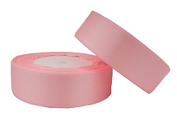 Лента атласная 2,5 см Розовый 23 м